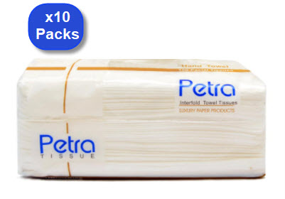 Petra White Tissues 200 g - Pack of 10