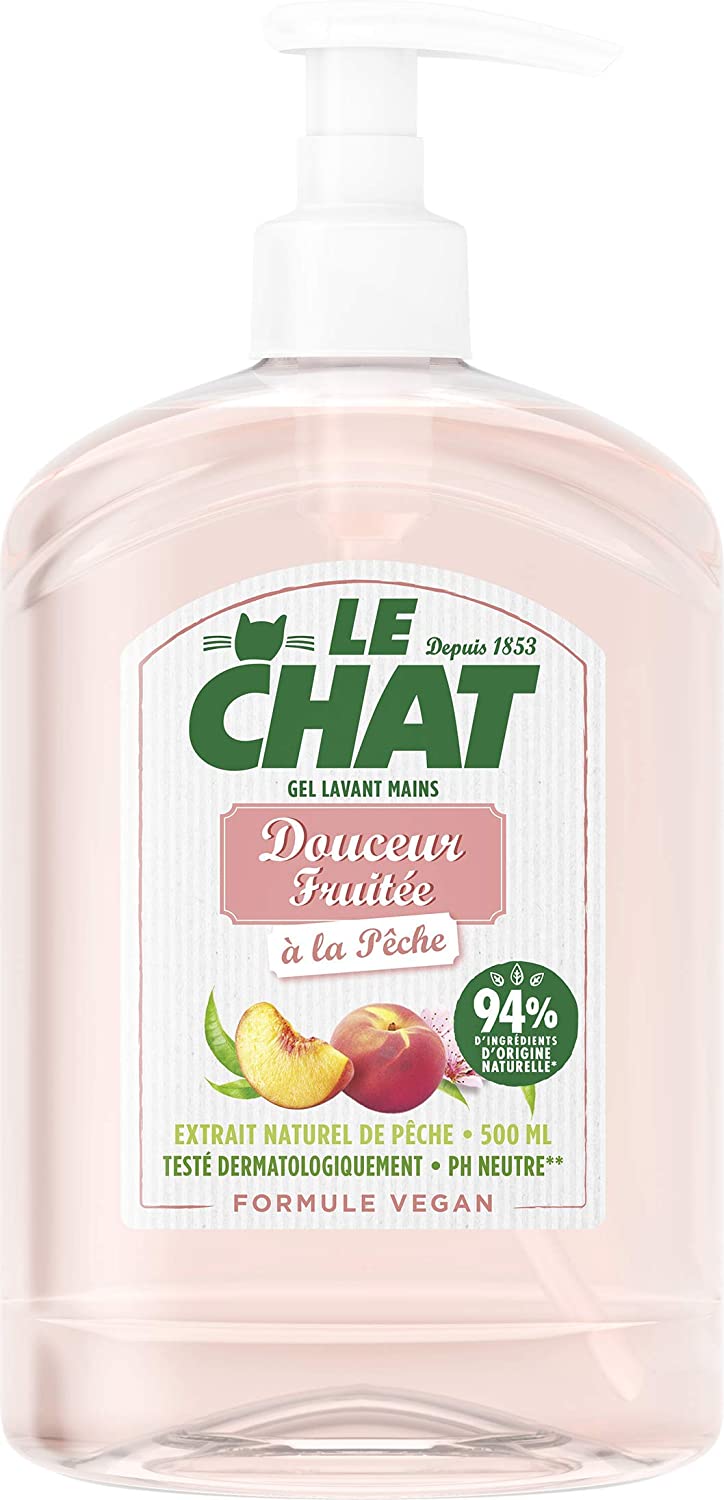 Le Chat Hand Gel Peach 500 ml