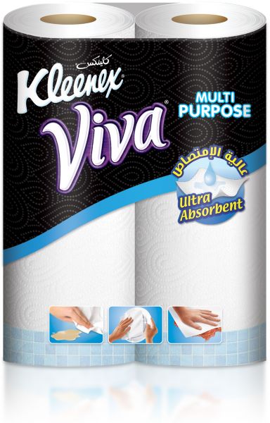 Kleenex Kitchen Viva Ultra Absobent - 2 Rolls