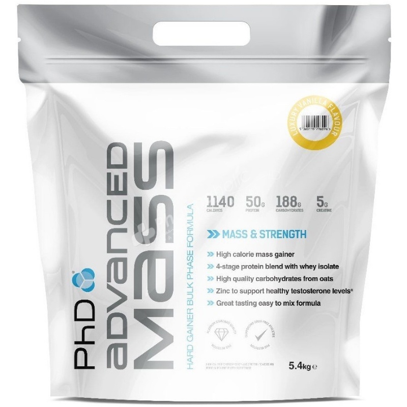 PhD Advanced Mass Chocolate Luxury Vanilla 5.4 kg