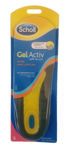 Scholl Gel Active Insoles For Work Small 1's