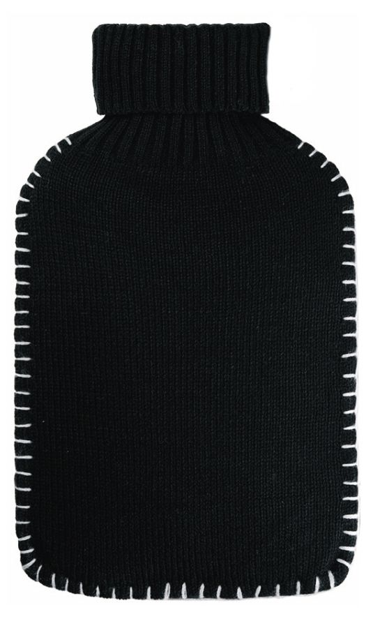 Fashy Knitted Cover Water Bag Black 1's