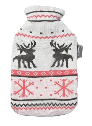 Fashy Water Bag With White Knitted Cover 1's