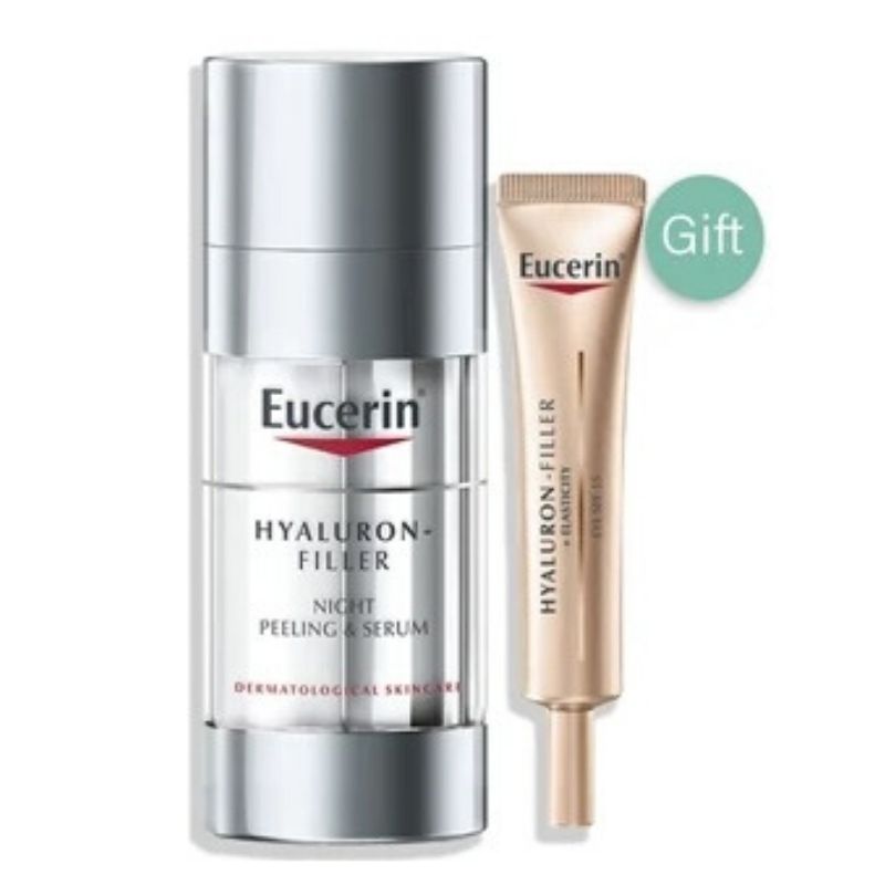 Eucerin Hyaluron-Filler Night Peeling & Serum 50 ml + Gift