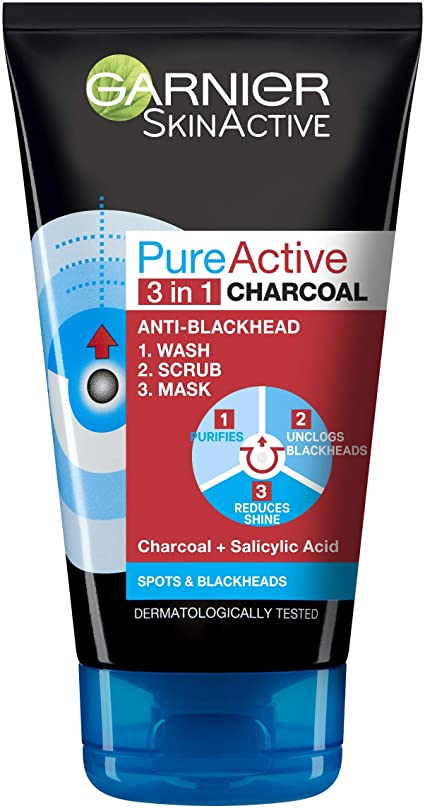 Garnier Pure Active 3 in 1 Charcoal 150 ml