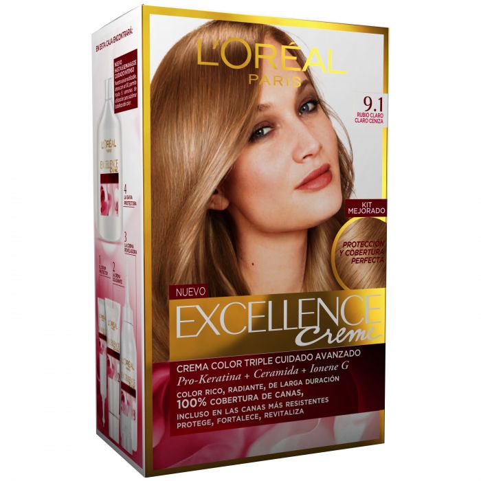 L'Oreal Excellence Hair Protection Crème Very Light Ash Blond no.9.1