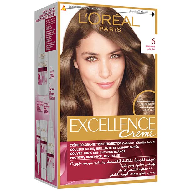 L'Oreal Excellence Hair Protection Crème Dark Blond no.6