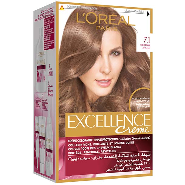 L'Oreal Excellence Hair Protection Crème Ash Blond no.7.1
