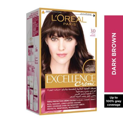 L'Oreal Excellence Hair Protection Crème Dark Brown no.3.0