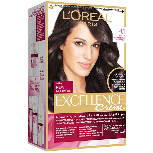 L'Oreal Excellence Hair Protection Crème Profound Brown no.4.1