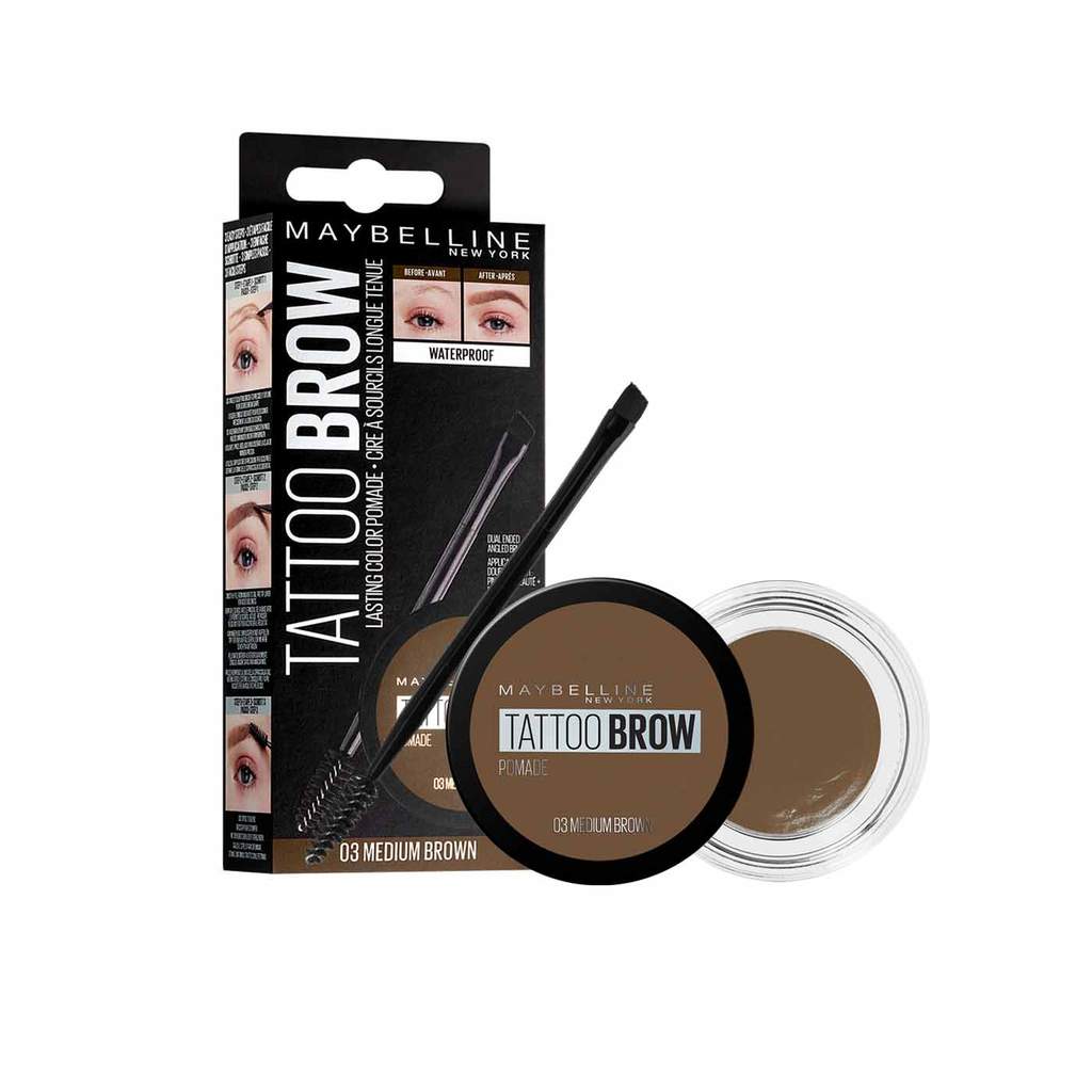 Maybelline Tattoo Brow Lasting Color Pomade Medium Brown no.03